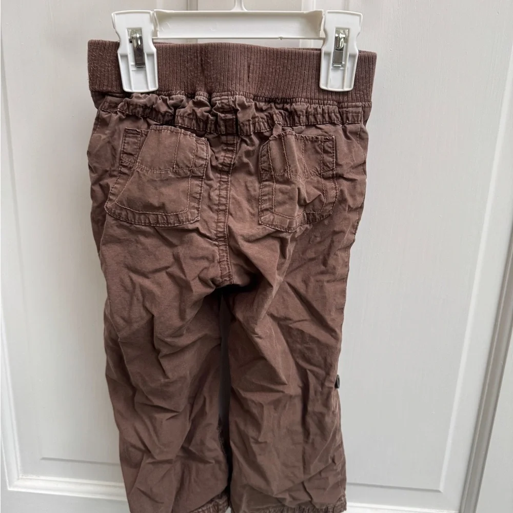 Old Navy 2T Girls Kids Chocolate Brown Casual Cargo Pants